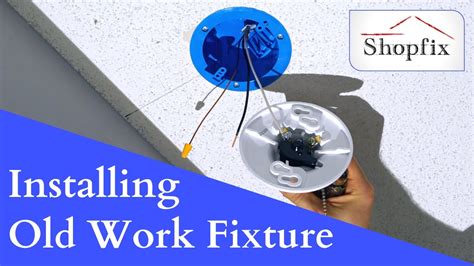 how to stabilize a junction box in the ceiling|old work ceiling box installation.